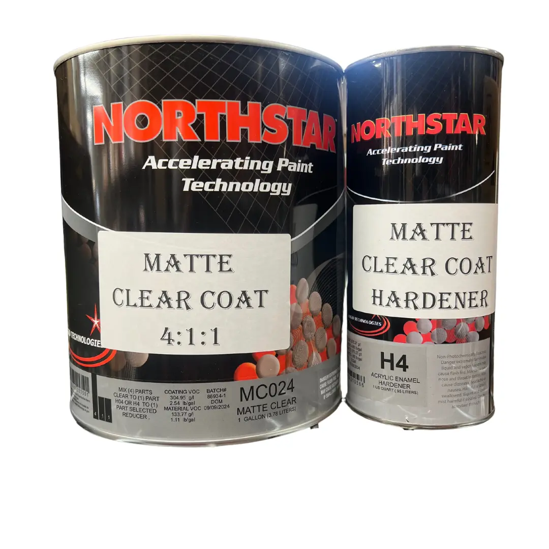Northstar Mc024 Matte Clear Coat Gallon Kit 4:1:1 Mix Ratio 1