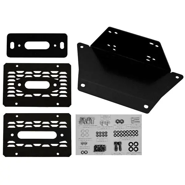 Superatv Polaris Ranger Xp Kinetic Winch Mounting Plate 1