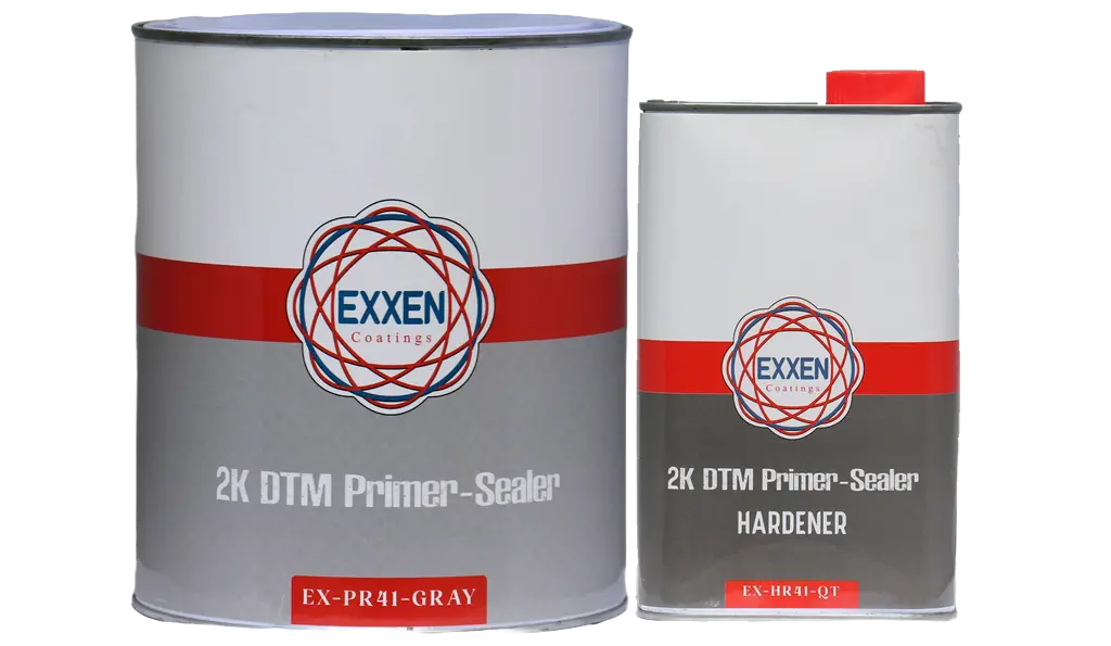 Exxen Coatings 2K Dtm Primer Sealer Gallon W/Qt Hardener 1