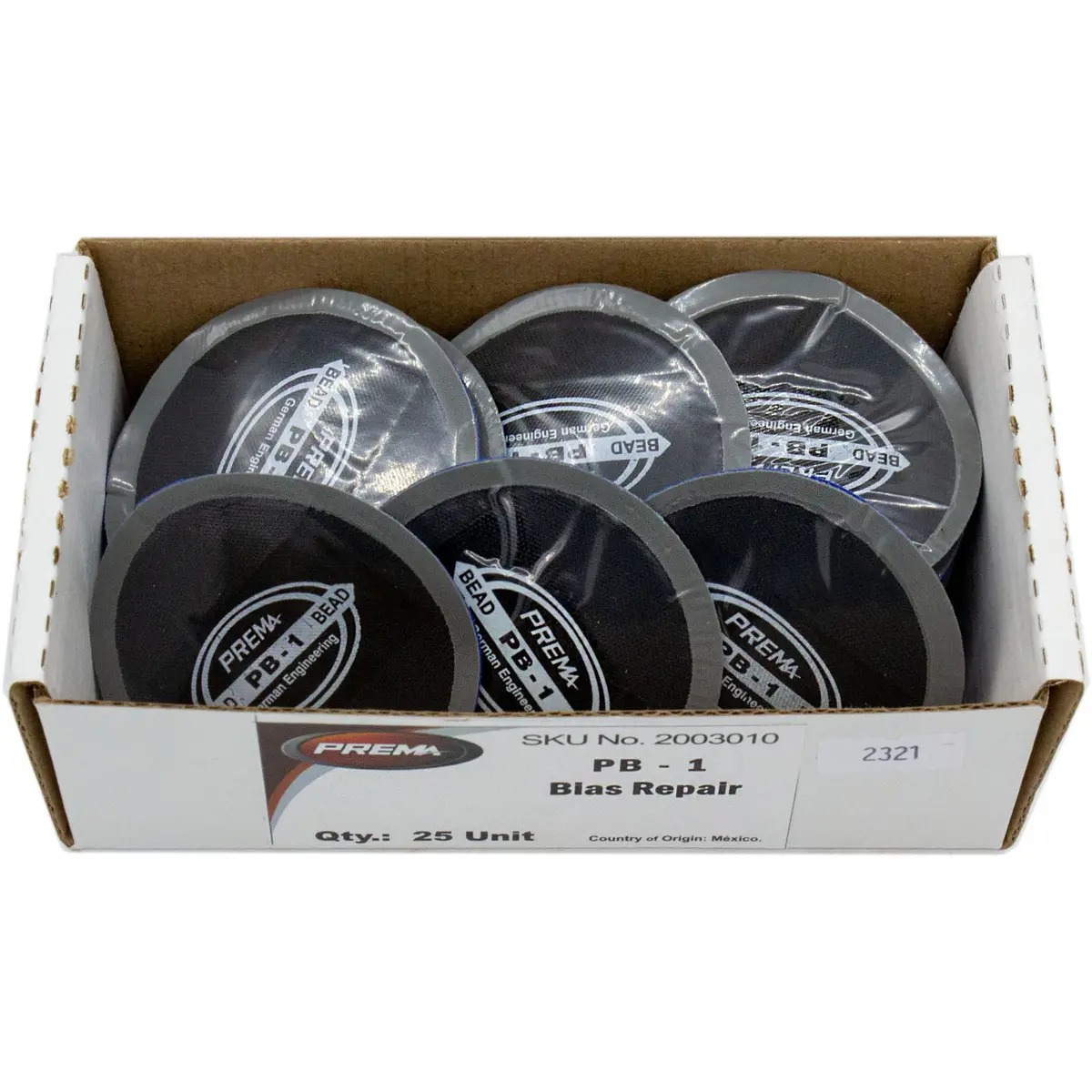 Prema Pb-1 Round Bias Tire Patch 2-1/4" 1 Ply Box Of 25 1