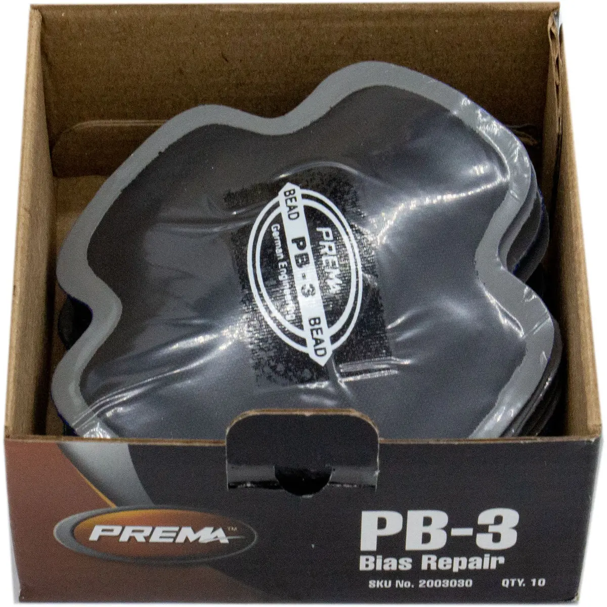 Prema Pb-3 Square Bias Tire Patch 3-3/4" 2 Ply Box Of 10 1