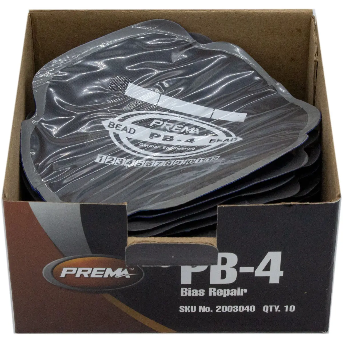 Prema Pb-4 Square Bias Tire Patch 4-3/4" 2 Ply Box Of 10 1