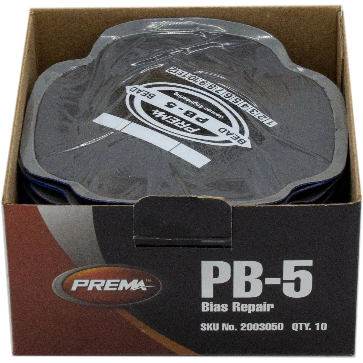 Prema Pb-5 Square Bias Tire Patch 4-3/4" 4 Ply Box Of 10 1