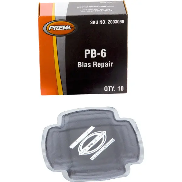 Prema Pb-6 Square Bias Tire Patch 6-1/2" 4 Ply Box Of 10 1
