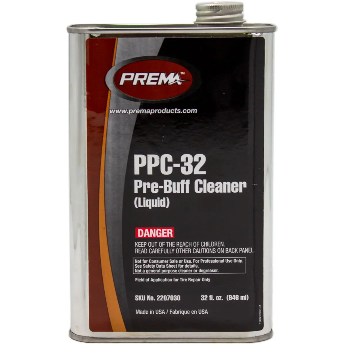 Prema Ppc-32 Pre-Buff Cleaner Spout Can Flammable 32Oz. 1