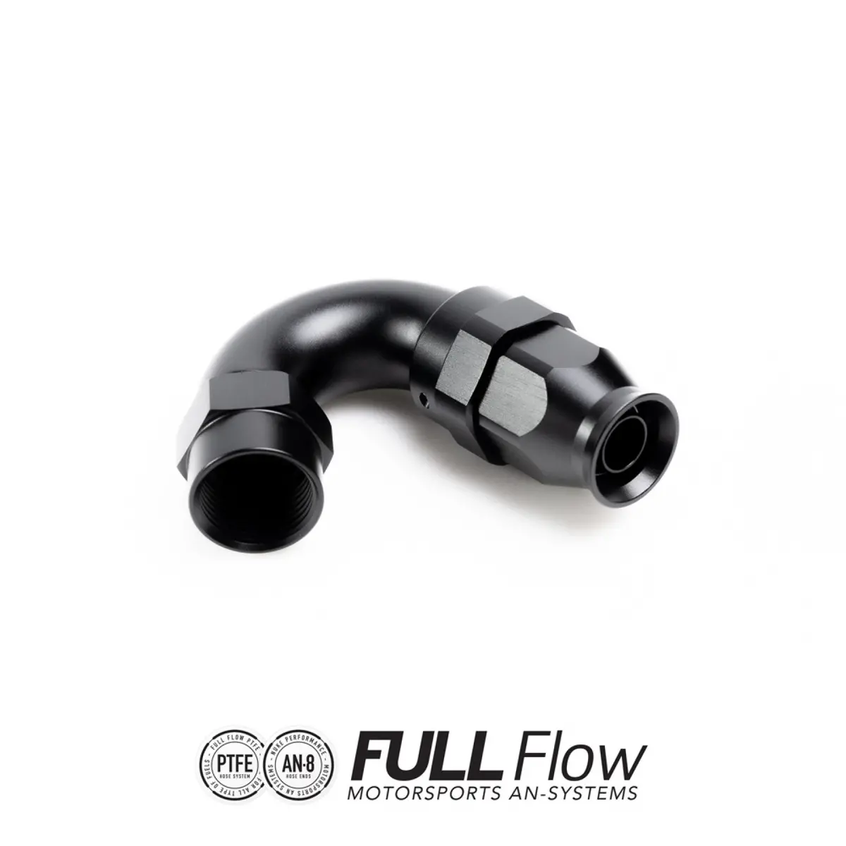 Nuke Performance Full Flow Ptfe Hose End Fitting 180 Degree An-8 1