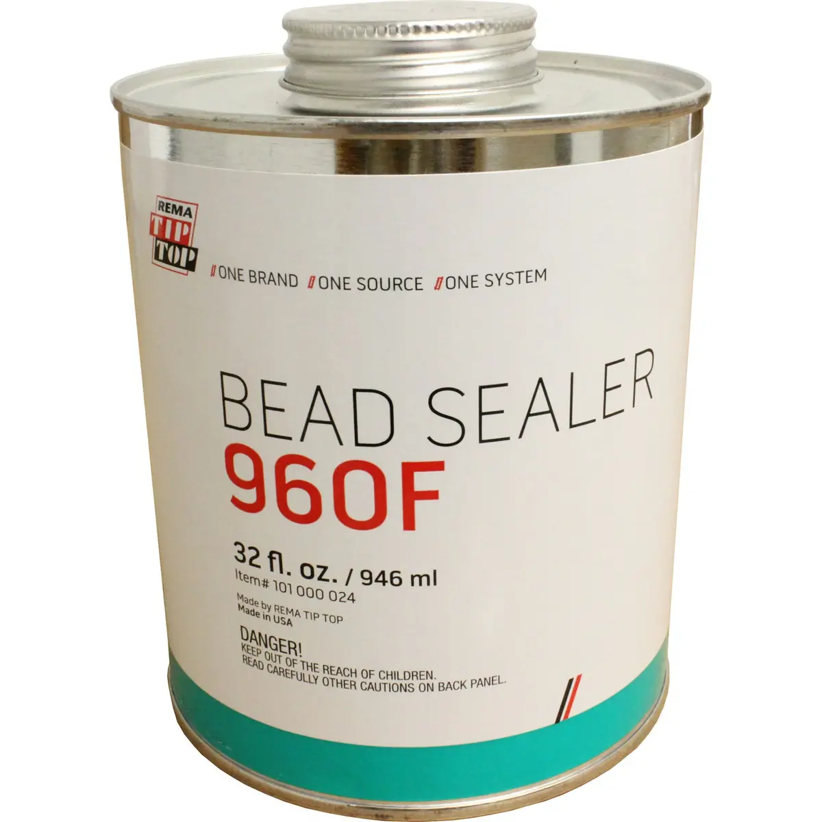 Rema Tip Top 960F Tire Bead Sealer With Brush Top - 32Fl.Oz / 946Ml 1