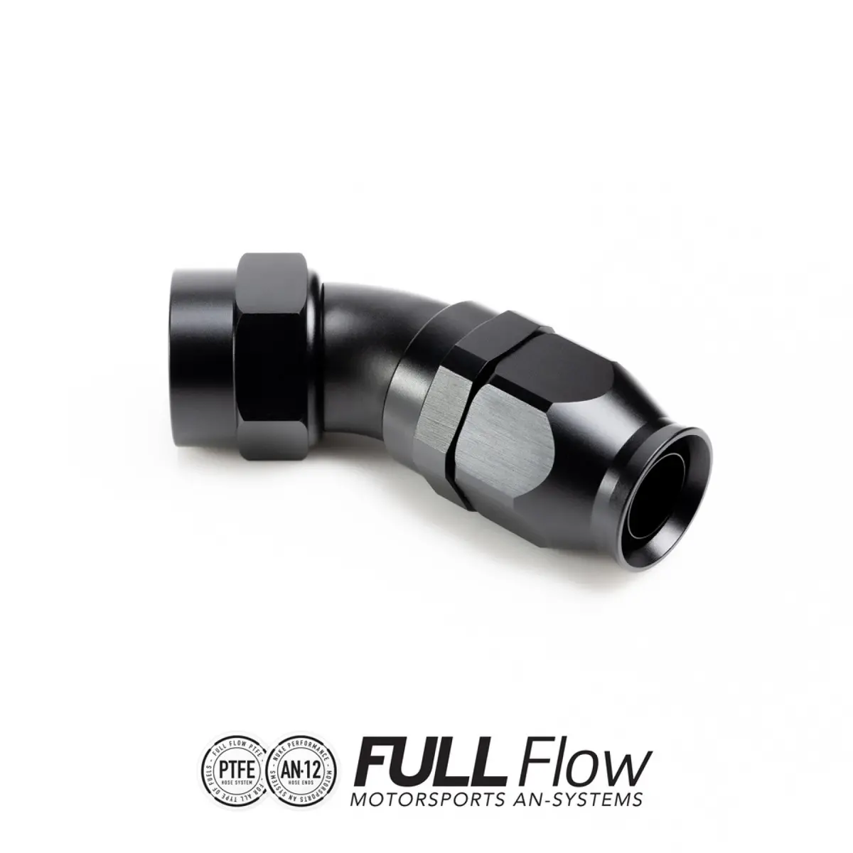 Nuke Performance Full Flow Ptfe Hose End Fitting 45 Degree An-12 1