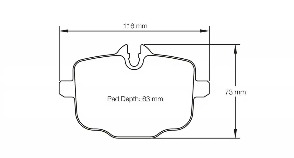 Pagid F10/F13 Bmw M5/M5 Rear Brake Pads 1