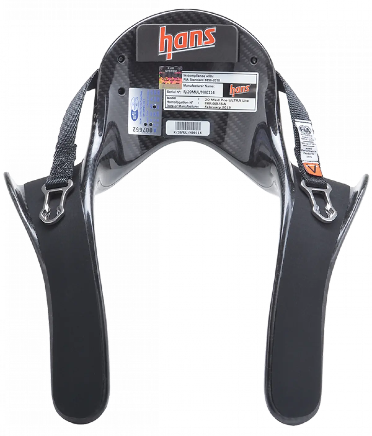 Hans Device Pro Ultra Lite Head & Neck Restraint Quick Click Large 20 Degrees Sfi Only 1