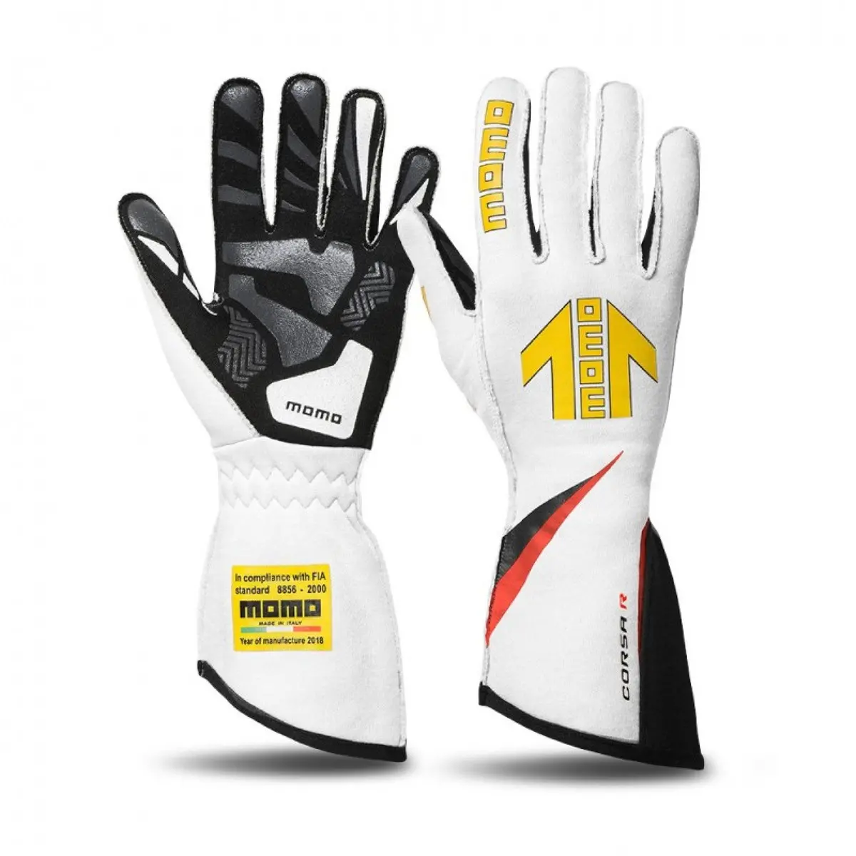 Momo Corsa R White Racing Gloves Size 11 1