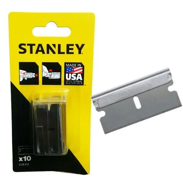 Stanley 28-510 Single Edge Carbon Steel Razor Blades 10-Pack 1