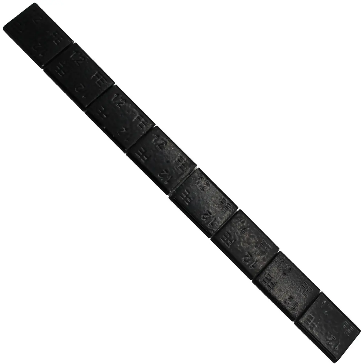 Perfect Equipment 300224Feblk Steel Adhesive Tape Weight Black 0.50Oz 28 Strips 1