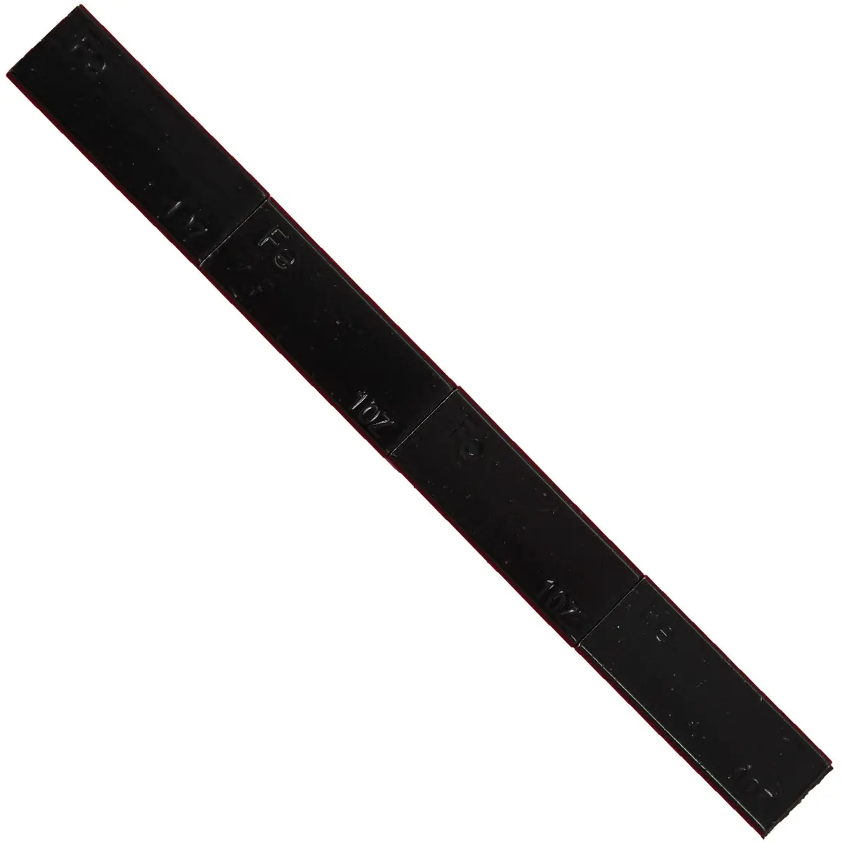 Ascot 484-10301 Black Steel Adhesive Wheel Weight 1 Oz. - Box Of 36 Strips 1