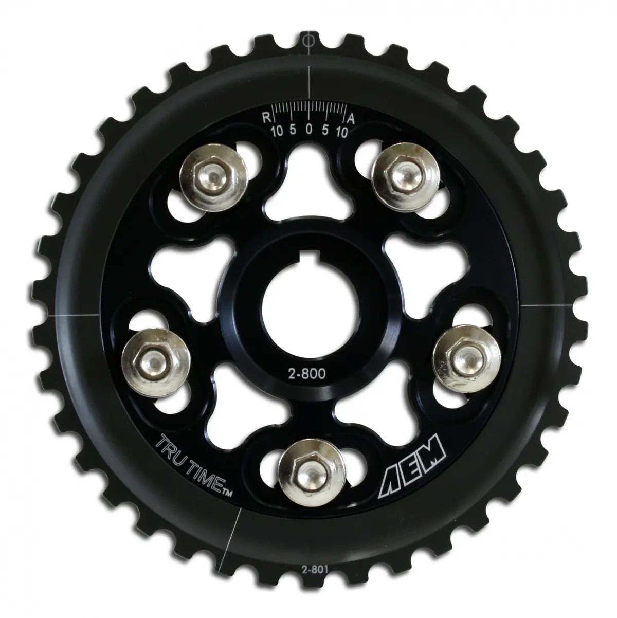 Aem Tru-Time Adjustable Cam Gear Black 5-Bolt Honda D15b7, D16a6 & D16z6 1