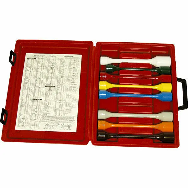Lock Technology 1500 1/2" Drive 8 Pc A,B,C,E,G,F,I,Q Torque Stick Set W/ Case 1
