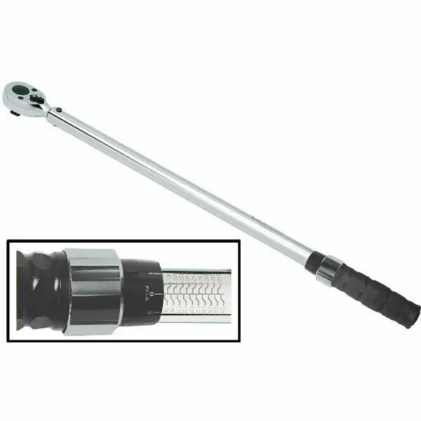 168-12250 1/2" Drive Click Style Micro Adjust Torque Wrench 20-250 Ft/Lbs 1