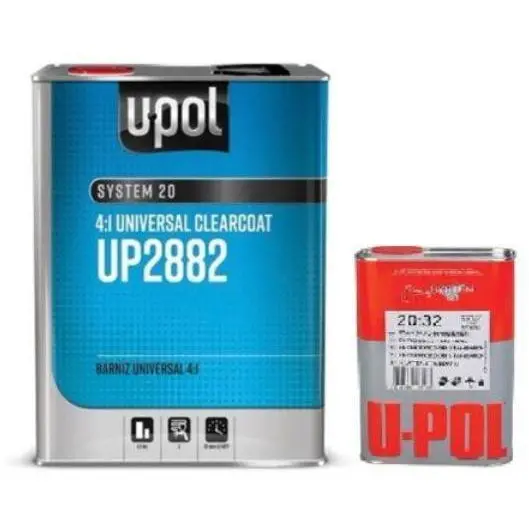 U-Pol 2K Universal Urethane Clearcoat 4:1, Up2882,  1 Gal With Hardener 1