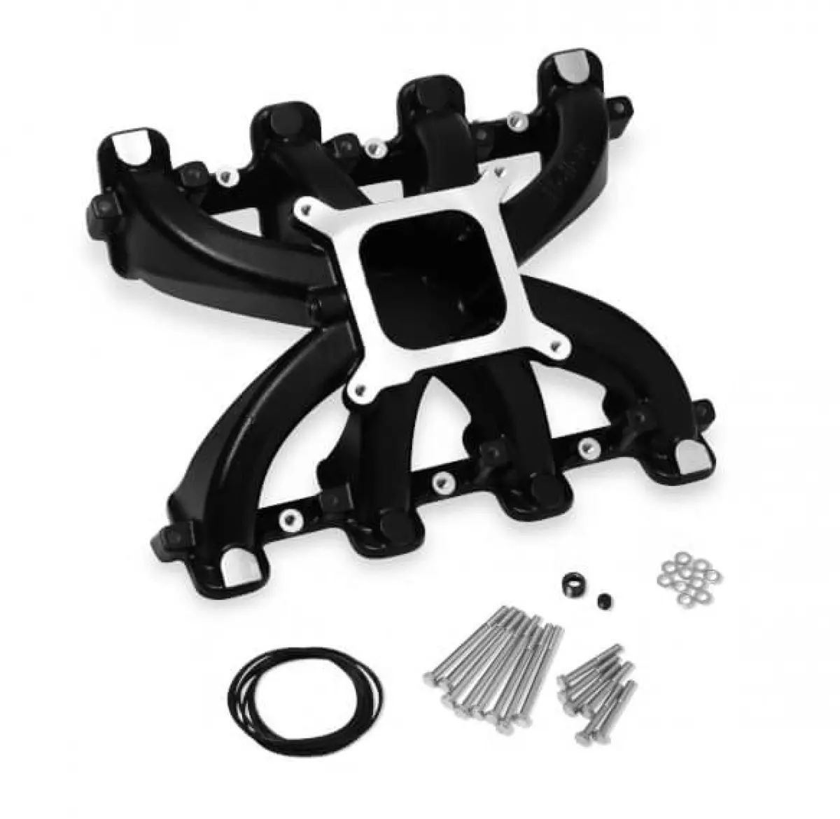 Holley Single Plane Carbureted Intake - Gm Ls3/L92 - Black 1
