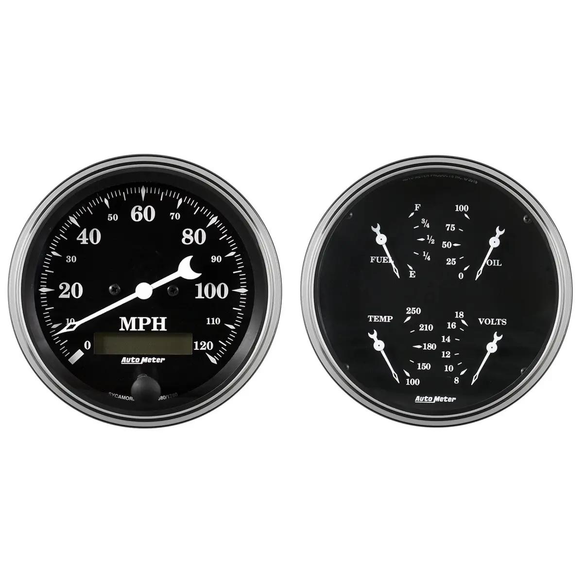 Autometer 2-1/16 In. Fuel Level, 240-33 O Old Tyme White 1