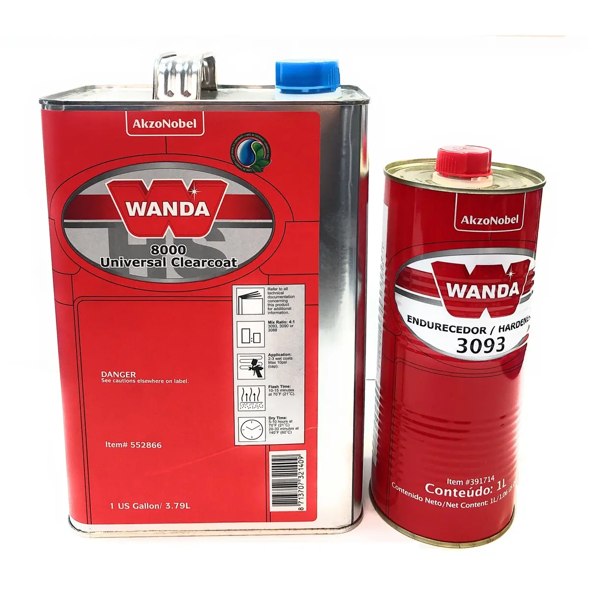 Universal Clearcoat Wanda 8000 With Qt Standard Hardener 3093 1