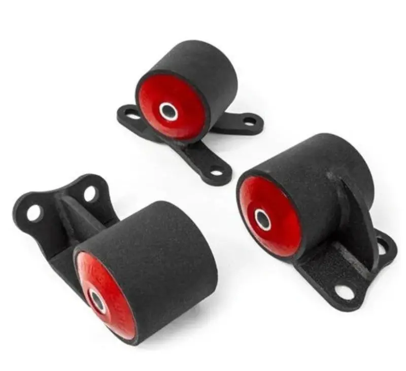 Innovative Black Steel Chassis Mounts With 75A Bushings For 1992–1995 Honda Civic B/D-Series (Automatic Transmissions) 1