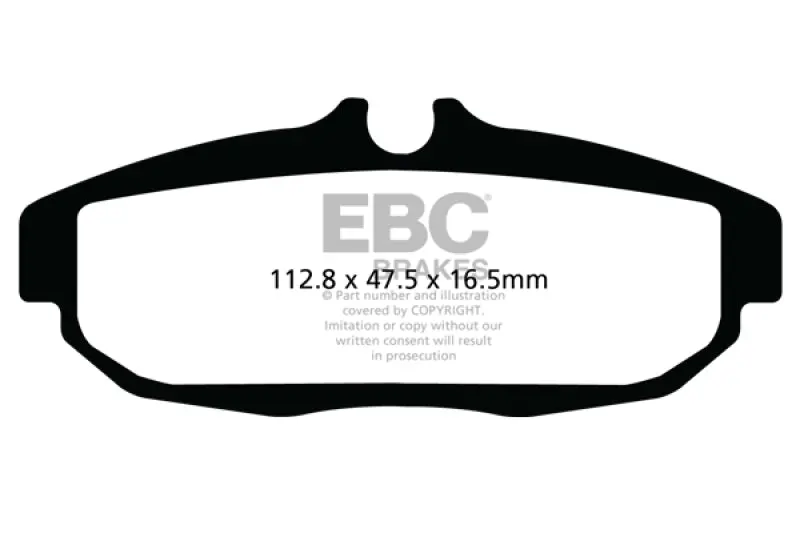 Ebc 12 Ford Mustang 5.8 Supercharged (Gt500) Shelby Yellowstuff Rear Brake Pads 1
