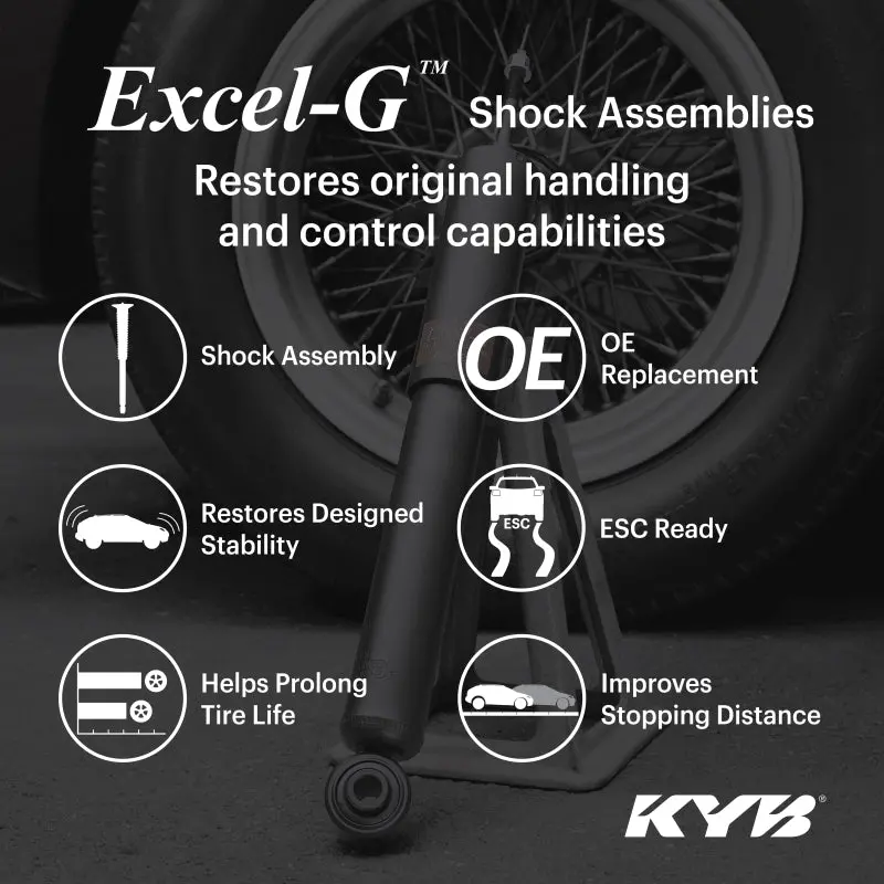 Kyb Excel-G Rear Right Shock Assembly For 2013–2019 Cadillac Ats (Non-Electronic Suspension) 1