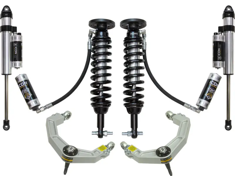 Icon Stage 5 2–2.63" Lift Suspension System For 2015+ Ford F-150 4Wd With Billet Upper Control Arms 1