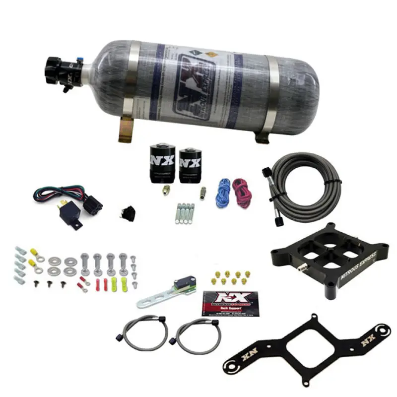 Nitrous Express Rnc Crossbar Nitrous Plate System – 4150 Style, 250–750 Hp, Includes Composite Bottle 1