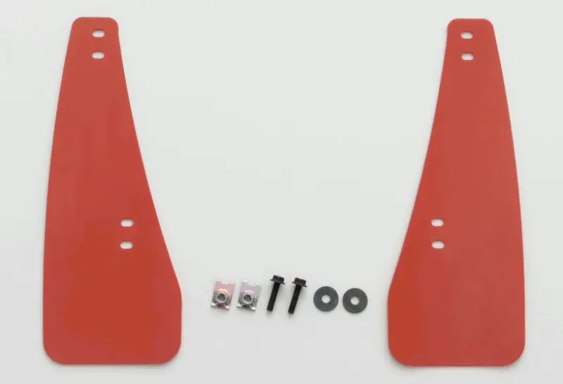 Cusco Eva Mud Flaps For 2023+ Toyota Gr Corolla (Gzea14H) – Front Awd, Red Accents, Set Of 2 1