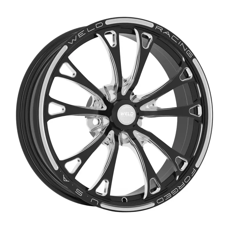 Weld V-Series 2.0 18X6 Inch Black Alloy Wheel – 5X4.75 Bolt Pattern, 2.7 Inch Backspace, Non-Beadlock Design 1