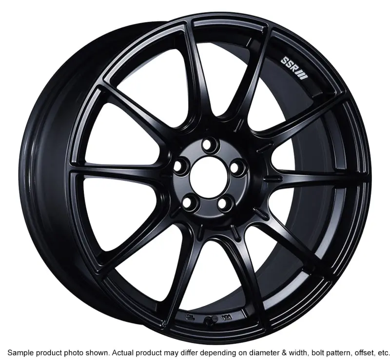 Ssr Gtx01 17X9 5X100 38Mm Offset Flat Black Wheel 1