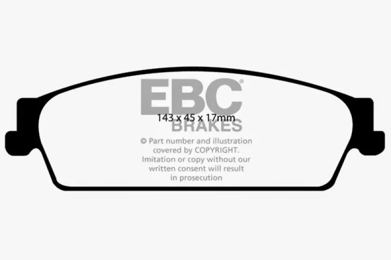 Ebc Greenstuff Rear Brake Pads – For 2009–2014 Cadillac Escalade Hybrid 6.0L 1