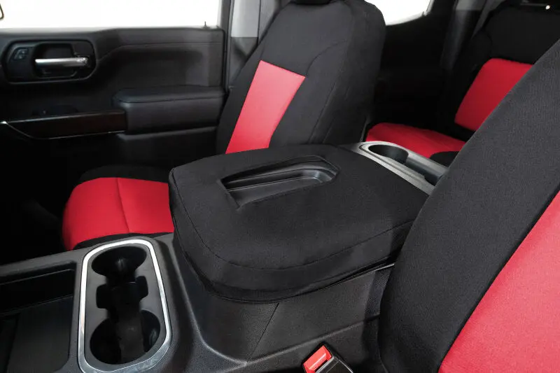 Covercraft Endura Custom Second-Row Seat Covers For 2019–2024 Toyota Rav4 – Red/Black 1