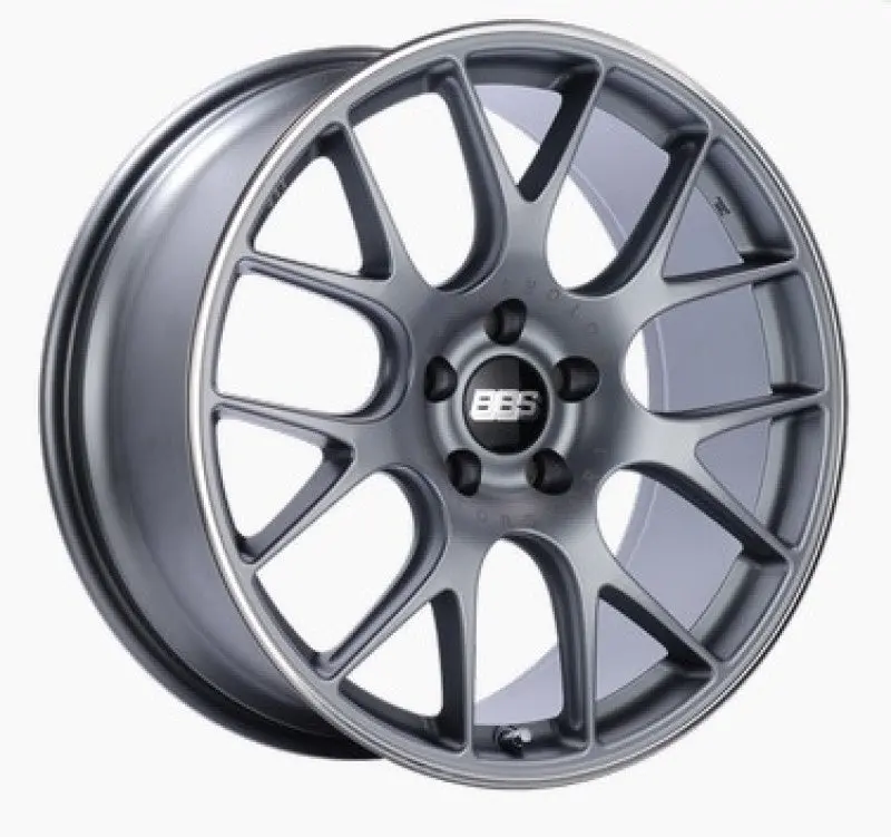 Bbs Ch-R Forged Alloy Wheel – 20X8.5", 5X114.3 Pcd, Et38, Satin Titanium With Polished Rim Protector (Requires Pfs Clip, -82Mm Offset) 1
