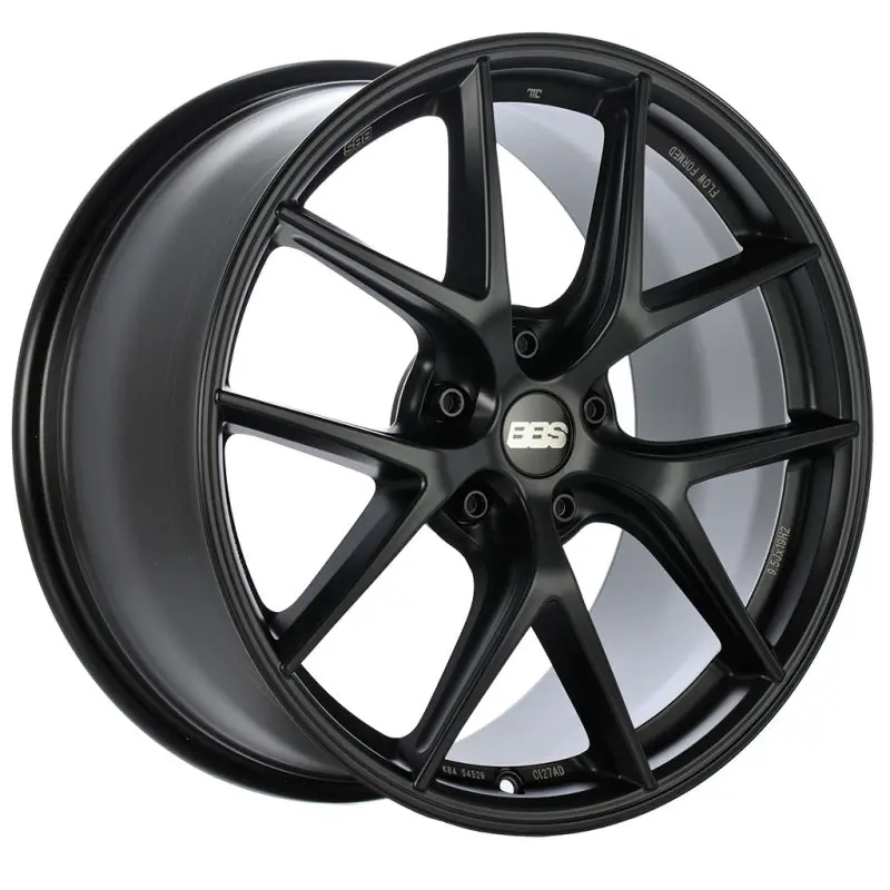 Bbs Ci-R Satin Black Forged Wheel – 19X10.5", Et78 Offset, 5X112 Bolt Pattern, Face 1 Design 1