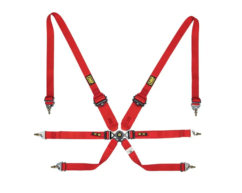Omp Endurance Red Pull-Down 2-Inch Fia 8853-2016 Certified Racing Harness 1