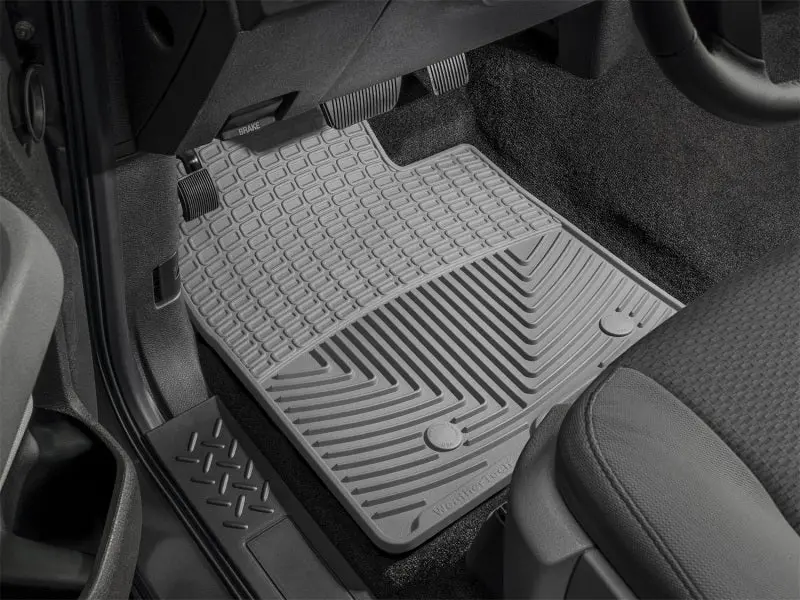 Wt Rubber Floor Mats – Rear Fitment, Grey Finish 1