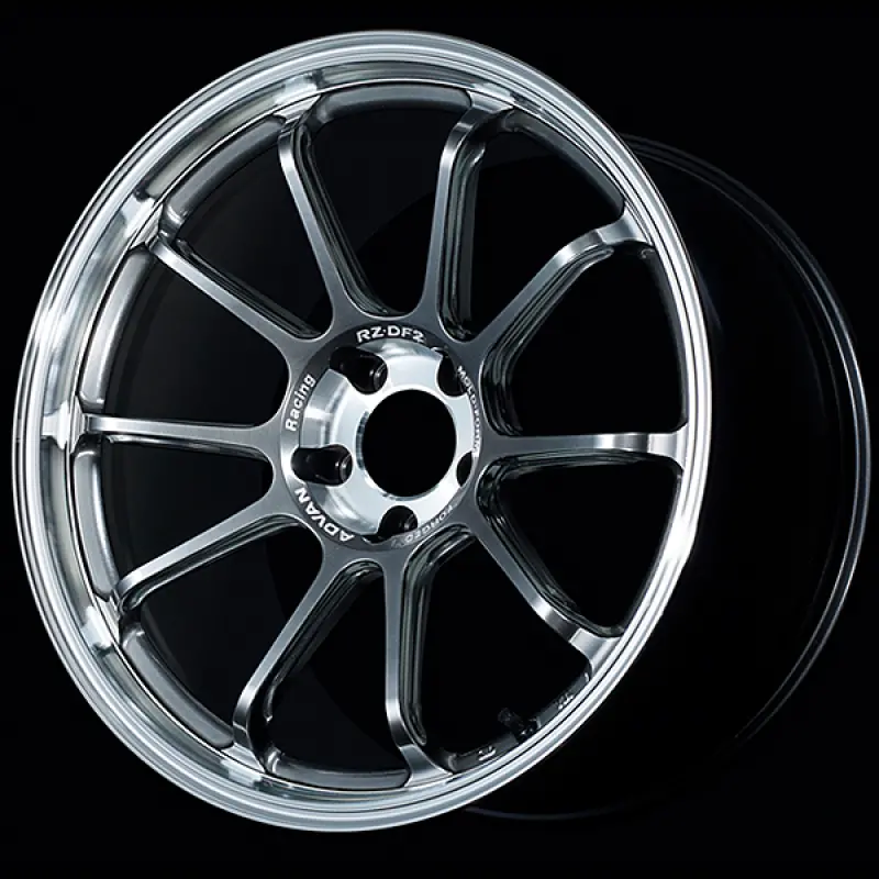 Advan Rz-Df2 Forged Alloy Wheel – 20X11", +5Mm Offset, 5X114.3, 73Mm Bore, Diamond Cut & Hyper Platinum Black Finish 1