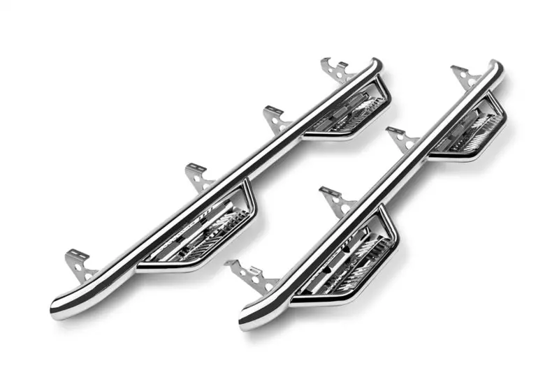 N-Fab Podium Ss Cab-Length Nerf Bars For 2009–2014 Dodge Ram 1500 Quad Cab – Polished Stainless 2
