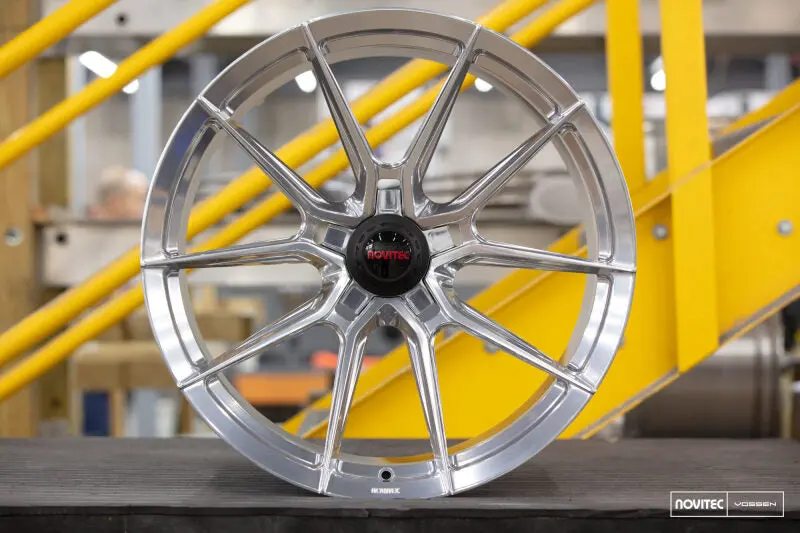 Vossen X Novitec Nf10 Forged Alloy Wheel – 20X8.5In, 5X114.3, Et38, Brushed Gloss Clear Finish (Mclaren Gt Front Fit) 1