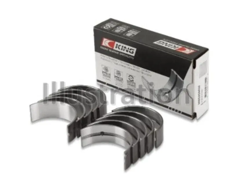King Engine Bearings +0.50Mm Oversize Main Bearing Set For Peugeot 404 1
