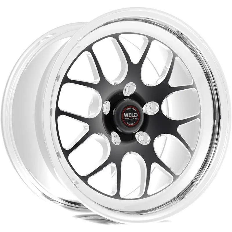 Weld S77 Black Alloy Wheel – 17X7", 6X5.5" Bolt Pattern, 4.4" Backspace, Non-Beadlock Design 1