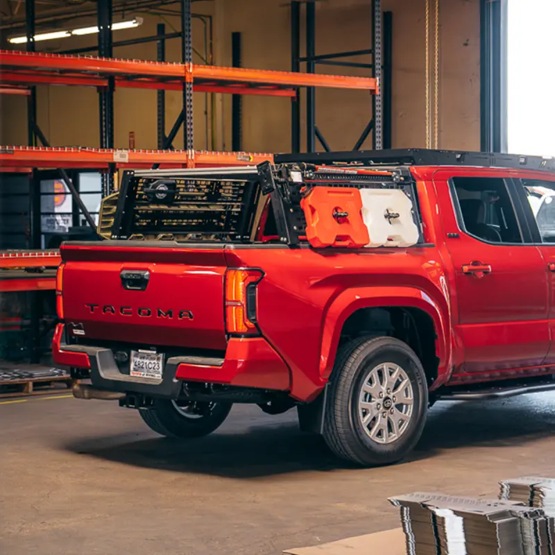 Cali Raised Overland Bed Rack For 2024+ Toyota Tacoma – Short-Bed, Tall-Height Aluminum System 1