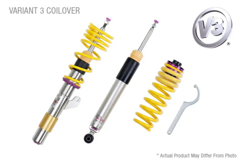 Kw Variant 3 Coilover Suspension System For Audi A4/S4 (8K/B8) – Electronic Damping Control, Sedan, Fwd & Quattro 1